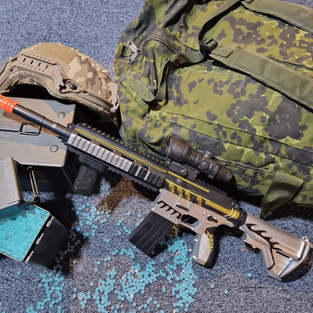 M4 Silver Spurs â Elektrischer Gelblaster
