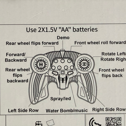 GELZONE SPRAY TANK – High-Speed 2.4GHz RC Tank med Vand/Gelball Skydning & LED-lys